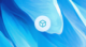 A blue background symbolizing trust, featuring a box representing innovative B2B technology, highlighting Sales Halls' role as a secure and modern global trade platform.